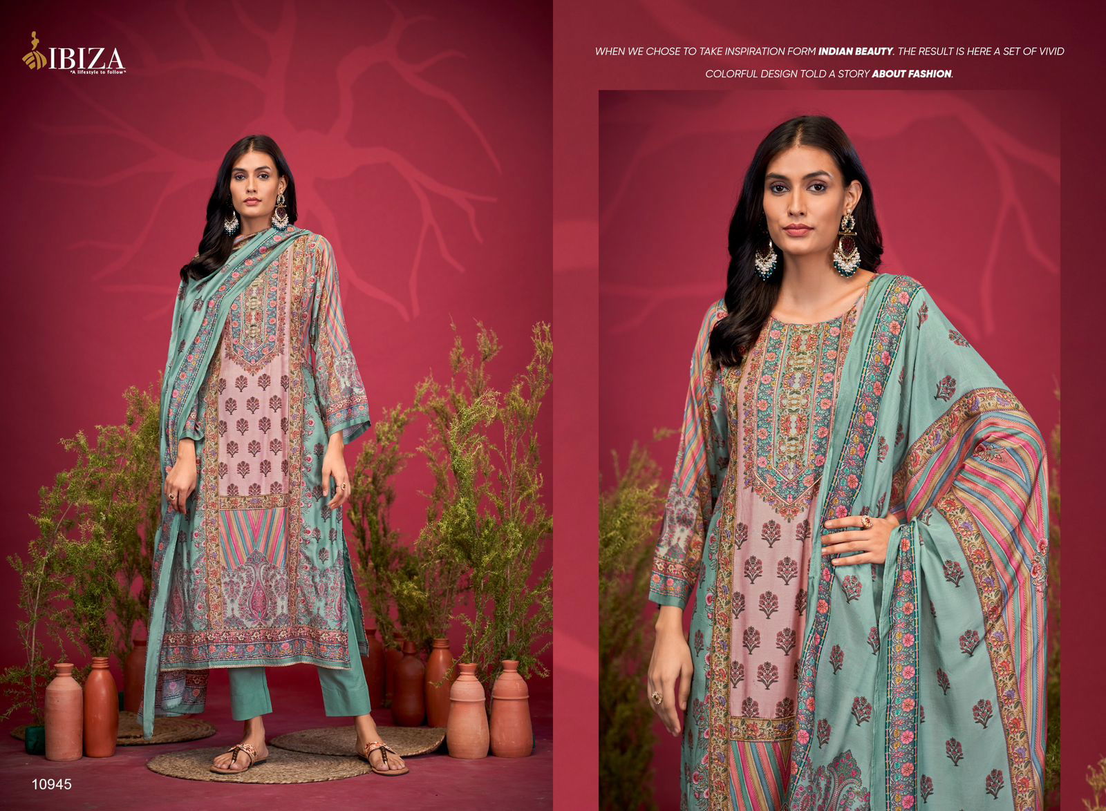 Nadia By Ibiza Muslin Digital Printed Salwar Kameez Suppliers In India
